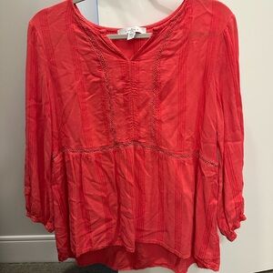 Apt. 9 Vibrant Red Blouse